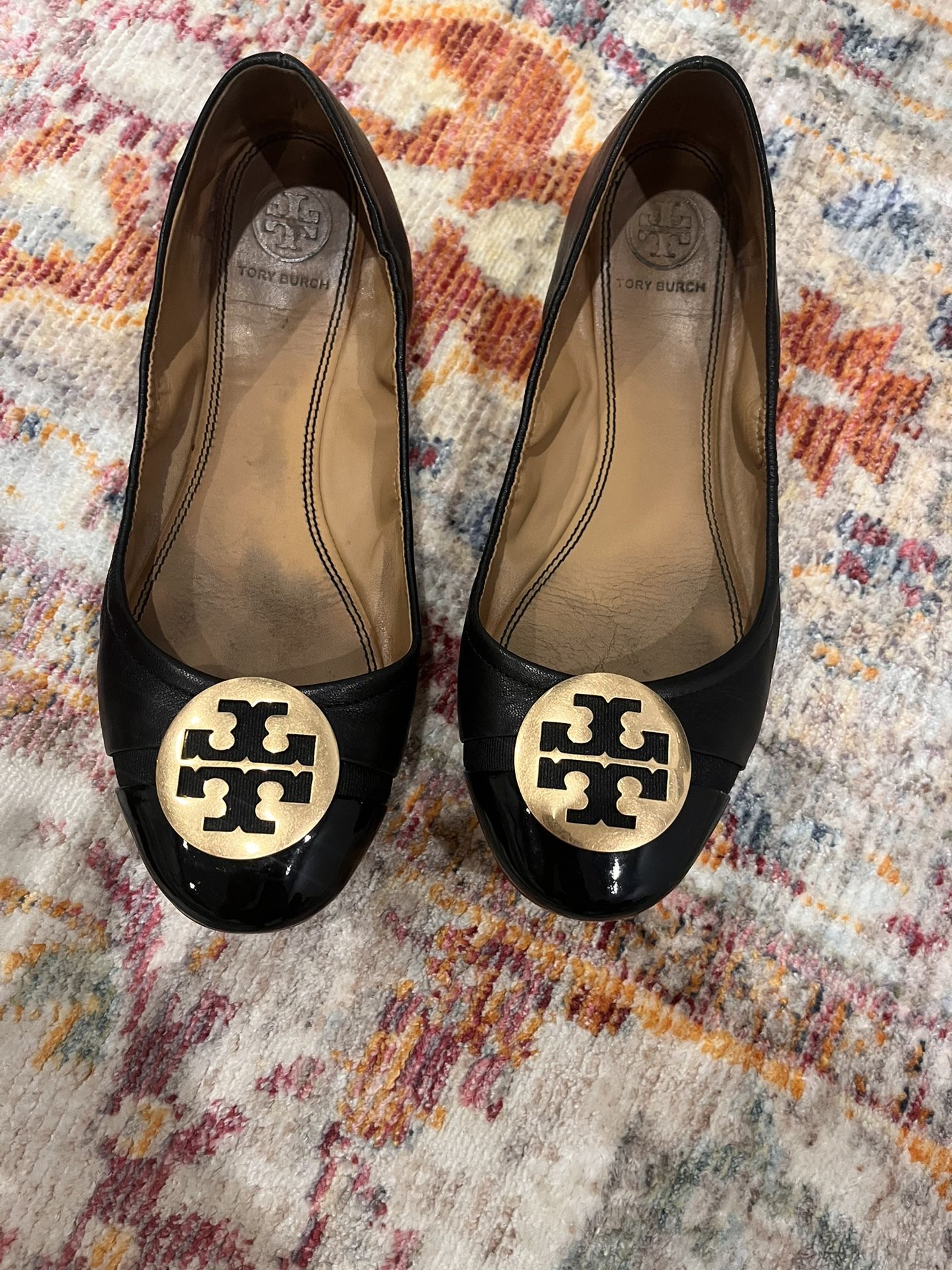 Tory Burch Black Ballet Flats