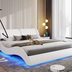 LED Bed frame. Sound Sync Led Lights 