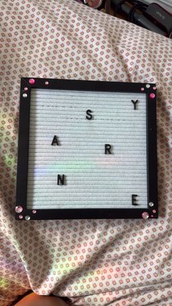 felt letter board
