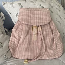 NWT Stoney clover “Destination Paris” Woven Pink Backpack