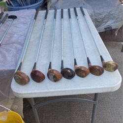 Golf Clubs Good Woodies. $3 each or 4-$10