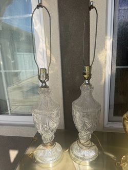 Each of Cut Crystal Table Lamps