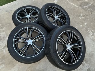 rims 20 black 5 Lugs wheels 5x5 Fits grand Cherokee Suburban Tahoe Silverado Impala Caprice Blazer Astro Sierra Yukon Durango
