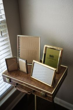 Collection of 4 Vintage Brass/Gold Metal Frames