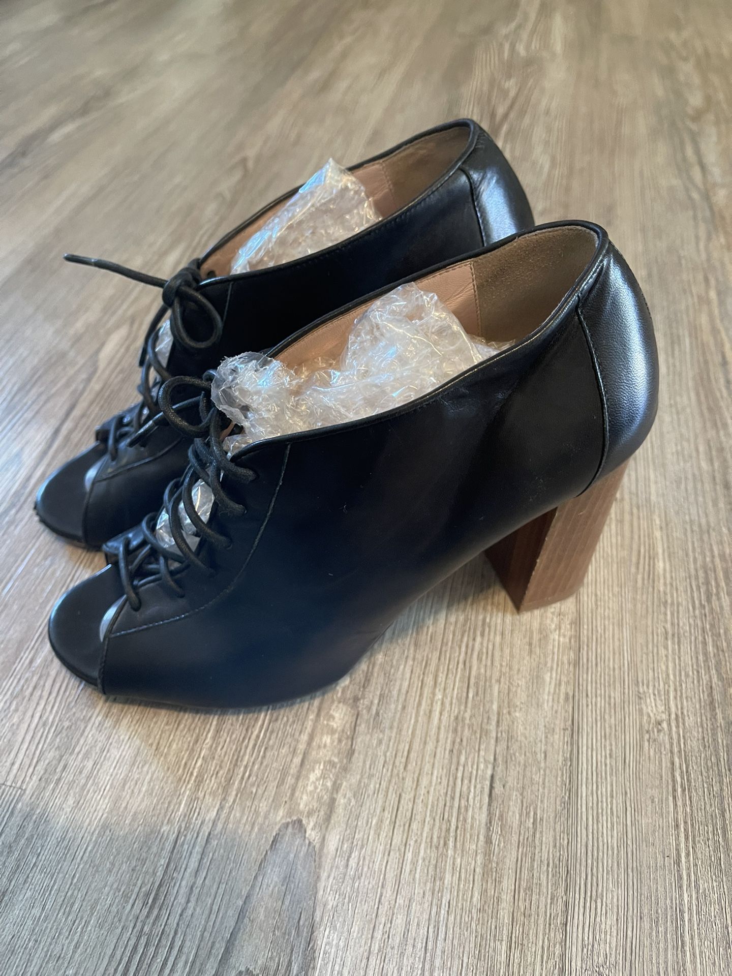 Kate Spade ♠️ Inella Black Open Toe Booties