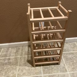 Wooden Wine Rack. Holds 18 Bottles