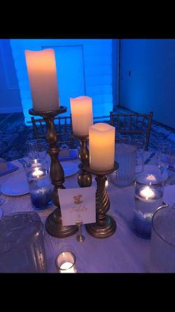 Cinderella Gold Candle Holder