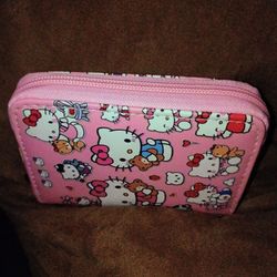 Hello Kitty Pink Zip Wallet Pouch
