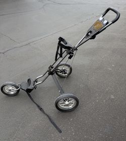 Tommy Armour Folding Down Golf Push Cart / Bag Caddy Pice Is Firm