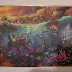 Disney Ceaco Silver Select Edition 1000 Piece Little Mermaid Puzzle. Please Read Description. 