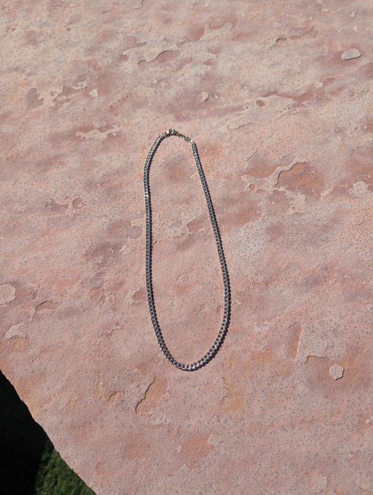 Two-Tone White And Yellow Gold Chain