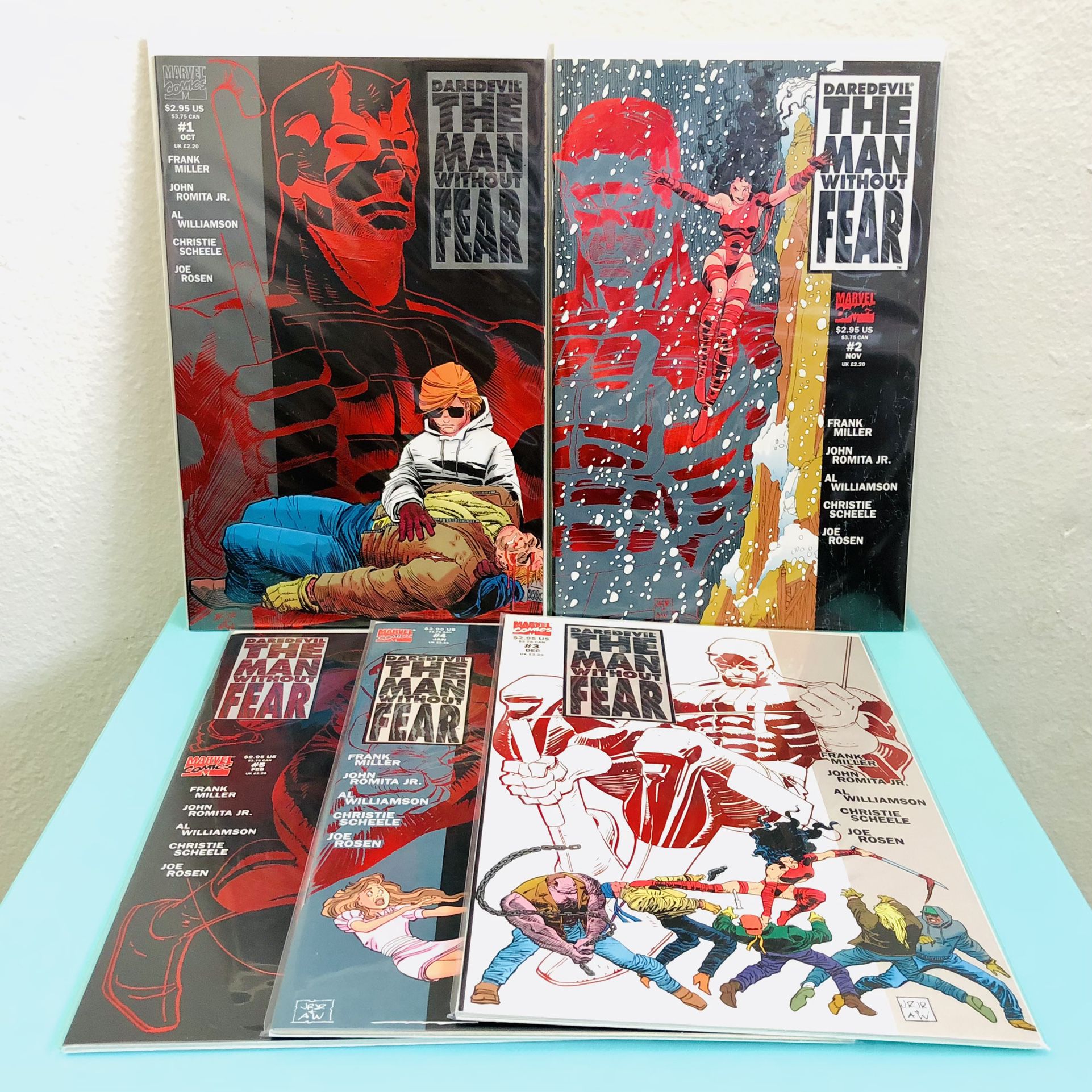 Marvel Comics 👨‍🦯 Frank Miller’s Daredevil: The Man Without Fear #1-5 Complete Mini-series
