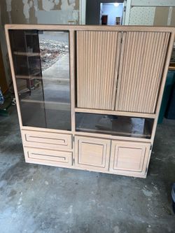 Light Oak Entertainment Center
