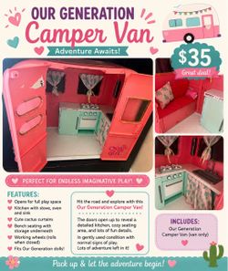 Our Generation 18 in doll Camper/RV