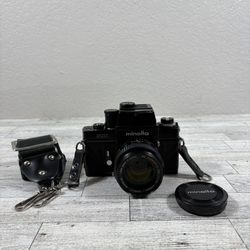 Minolta XK 35mm Pro SLR Film Camera-Rokkor-PG MC 50mm f/1.4 Lens