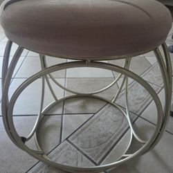 Pink & Gold Stool. 
