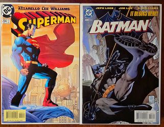 Superman #204 & Batman #608🔑 '04/'02 DC Comics- Jim Lee Iconic Covers 🔥🔥🔥