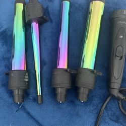 Interchangeable Curling Wand Set 