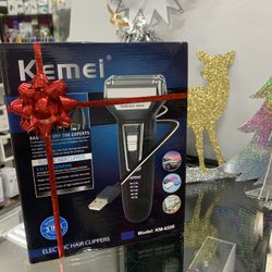 Kemei Multifuntion 3 in 1 Rechargeable Shaver, Hair Clippers, Nose Trimmer Black
