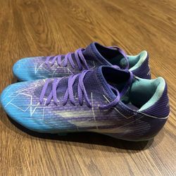 Adidas X Speedflow .3 FG Performance Soccer Cleats Purple Blue Men's Size 8