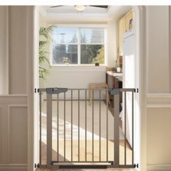 Cumbor 29.7-46" Baby Gate for Stairs, Toddler Safety Essentials for The House, Auto Close Dog Gate for Doorways, Mom's Choice Awards Winner-Easy Insta
