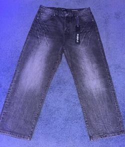 PURPLE BAGGY JEANS