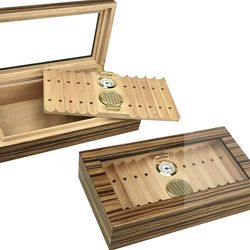 Humidor Hygrometer with Removable Ventilated Cigar Bed