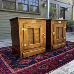 Matching Vintage ice Box End Tables