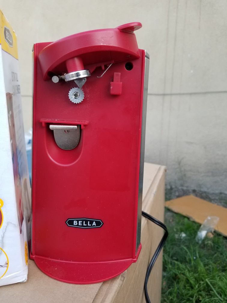Bella Extra Tall Electric Red Can Opener