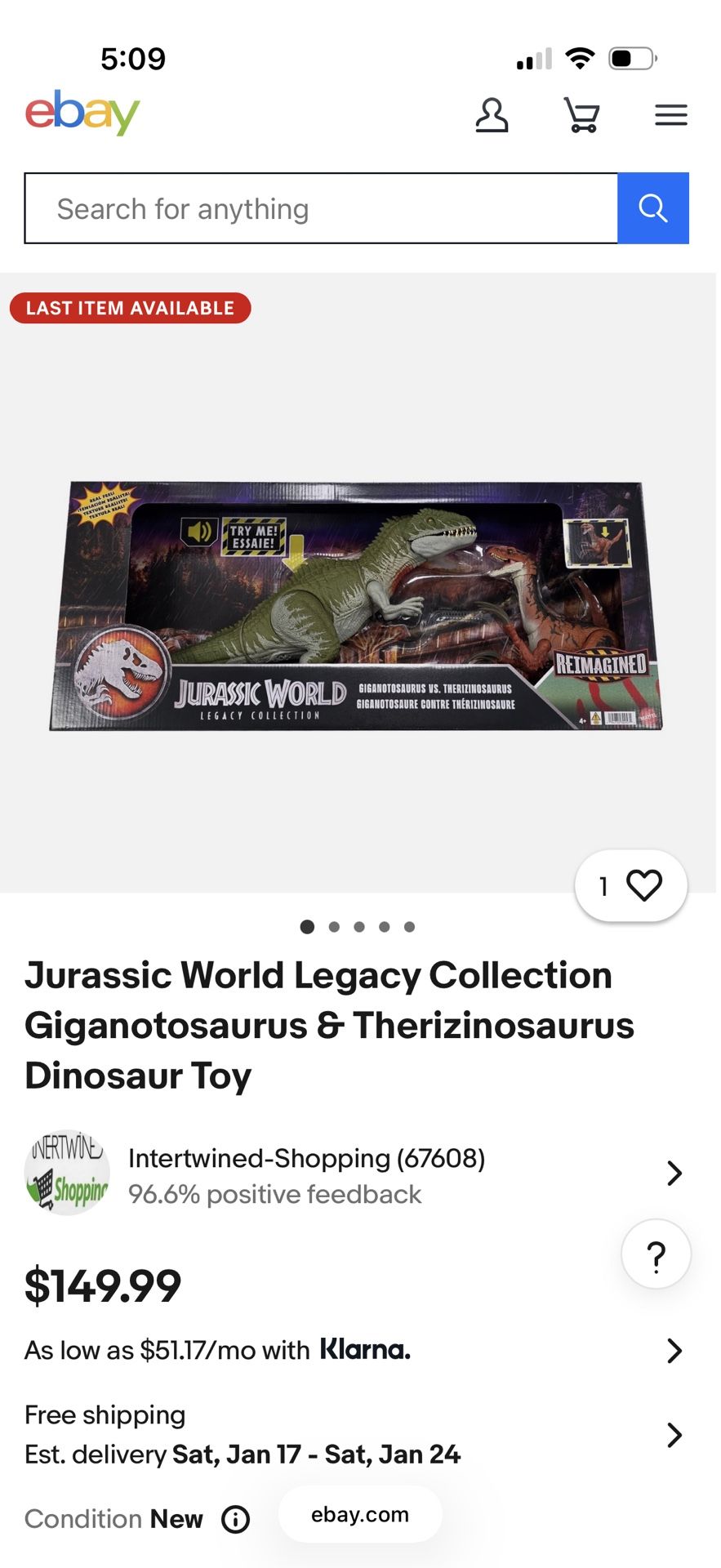 Jurassic World Toys