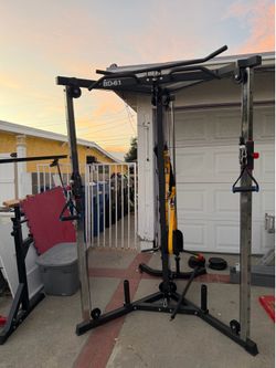 Valor Fitness BD-61 Cable Crossover Station + Weights & Accessories