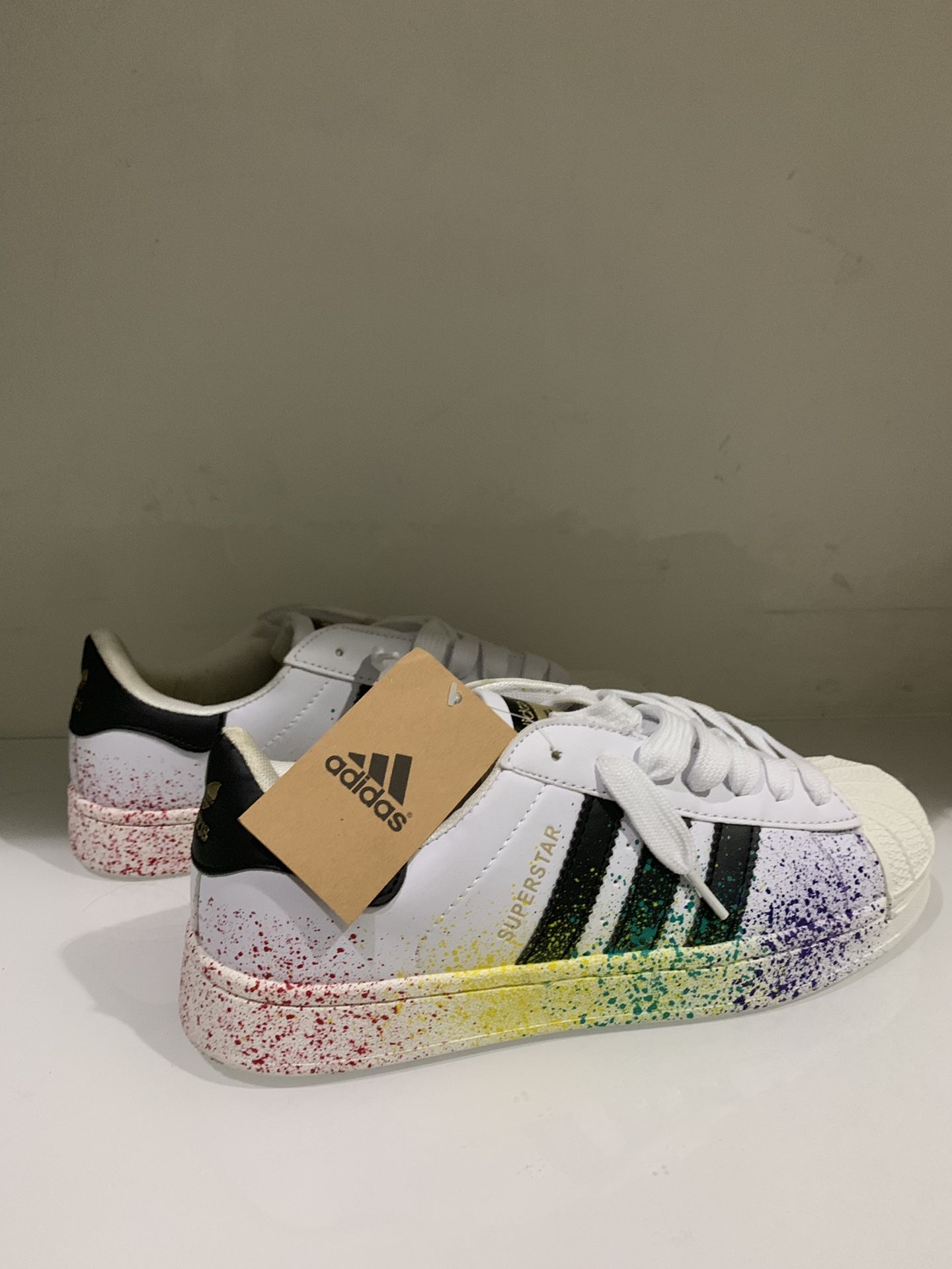 Women's Adidas Superstar Multicolor Size 9 Super Nice!