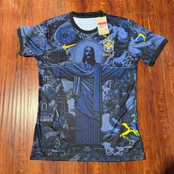 Brazil Christ the Redeemer Soccer Jersey 2025 Brand New w/tags Sz Lrg Men’s Read