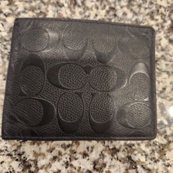Black Leather Coach Wallet