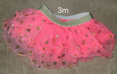Pink Gold Glitter Tutu Skirt 3m