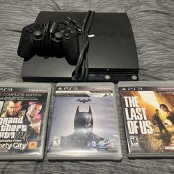 PlayStation 3 w/ Controller & 3 Games!!!