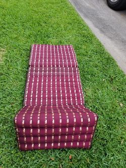 Great folding chaise lounge chair omfortable cushion brought back from India