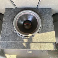 American Bass 15 Inch Subwoofer With Box And Wires