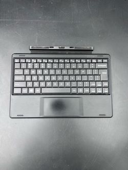Black Detachable Windows Tablet Keyboard Dock w/ Touchpad Magnetic Connector