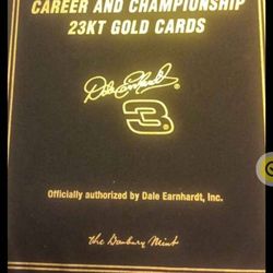 Dale Earnhardt Sr Career and Championship 24k gold cards