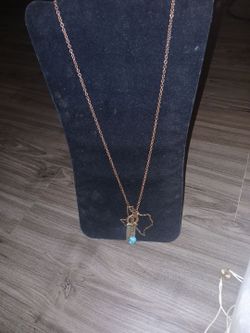 Texas copper necklace