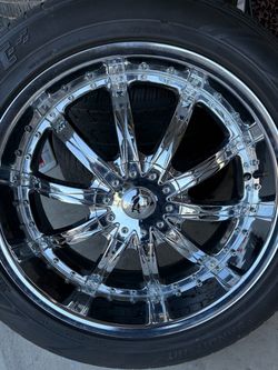 22” universal chrome rims