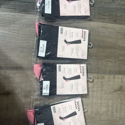 Pink And Black Compression Socks 
