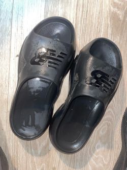 New Balance Black Slide Sandals