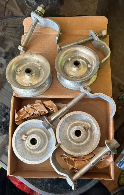 Pressed Steel Pipe Track Roller with Retainer 5" x 1-5/8"