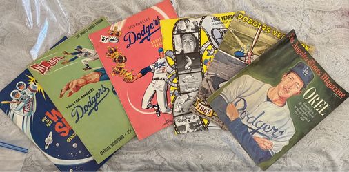 DODGERS~Vintage souvenir, score mag, LA times