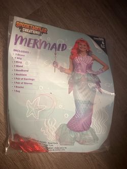 Mermaid costume size S 5-7