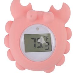 Fydun Bath Tub Thermometer C Bathtub Ornaments Electronic Water Thermometer for Mom Newborn