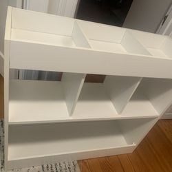 White Shelf With Compartments 
