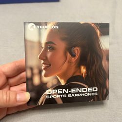 Open Ear Headphones Bluetooth 5.4: 50H Playtime, 16.2mm Drivers, Open Ear Earbuds with Earhooks, IPX6, Digital Display, Touch Control, Clear Calls, Co